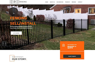 build wix fencing contractor website fence installation repair replacement site