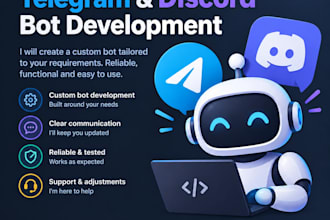 create a bot on telegram or discord
