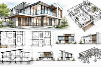 create architectural drawings cad plans bim designs construction project