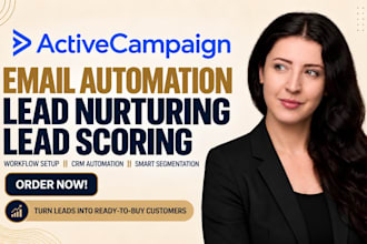 setup activecampaign email automation workflow lead nurturing lead scoring