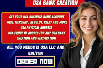 create business USA bank for llc owners, mercury wise payoneer USA bank creation