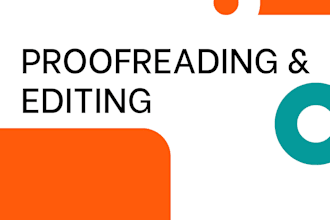proofread and edit documents for clearer error free writing