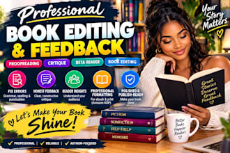 book formatting developmental edit book editor proofread novel proofreading kdp