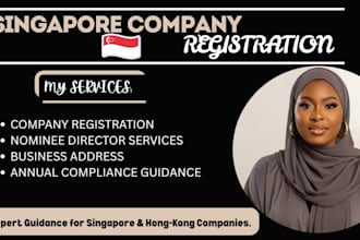 handle singapore company registration, nominee director and air wallex
