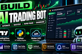 build a custom ai trading bot with tradingview and python