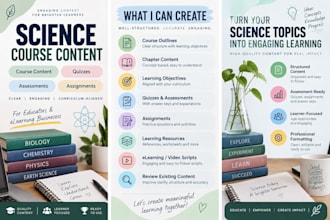 create engaging science content, quizzes and assessments