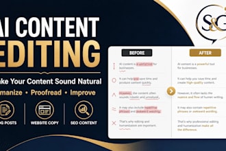 edit and humanize ai blog posts for natural SEO content