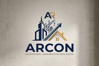 draw creative architecture, contraction, real estate logo