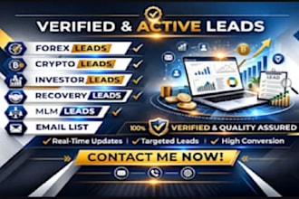 provide germany recovery lead, forex lead, france lead, b2b lead