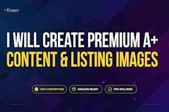 create premium amazon a plus content and amazon listing images