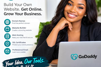 do godaddy website design, godaddy website redesign and godaddy ecommerce