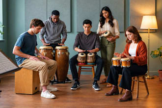 record professional tabla darbuka cajon bongos and congas for your song