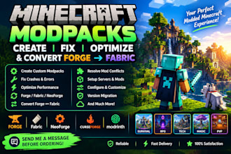 create fix optimize minecraft modpacks convert forge fabric minecraft developer