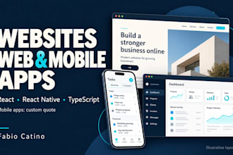 build a react customer portal or business dashboard