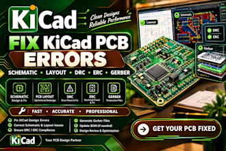 fix kicad pcb errors schematic layout drc erc gerber schematic layout can uart