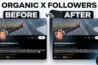 increase twitter x followers with organic x marketing