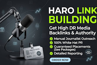 build high authority haro backlinks and digital PR outreach