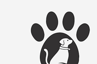 design animal pet dog and cat logo