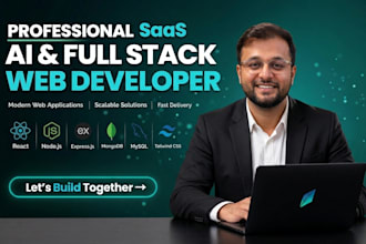 build full stack ai saas web app, mvp, or ai website