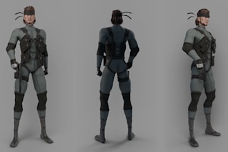 sculpt and rig 3d models for animation