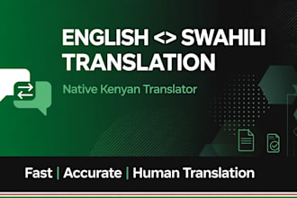 translate english to swahili and luhya natively