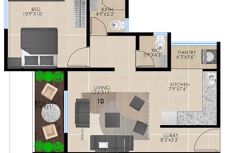 create architectural floor plans and photoshop renderings