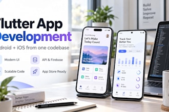 develop your flutter app with firebase and API