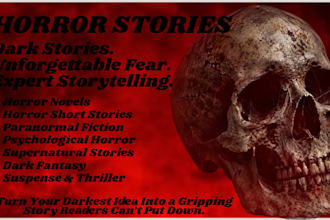 ghostwrite a terrifying horror story or horror novel