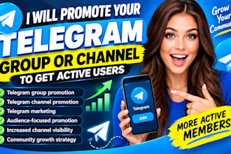 promote your telegram group or channel to get active users