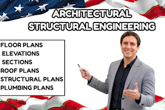 do architectural, structural, and mep permit drawing set