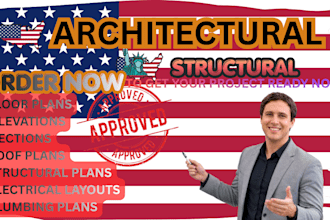 do architectural, structural, and mep permit drawing set