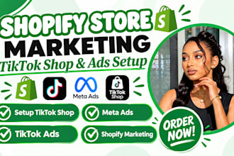 setup tiktok shop, meta ads tiktok ads for shopify marketing