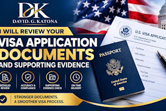 review your visa application documents and supporting evidence