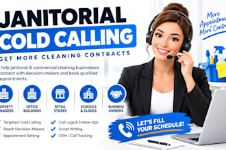 janitorial cold calling, telemarketing for janitorial cleaning services