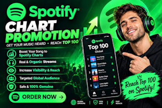 do chart ranking for spotify promotion to enter spotify chart on top 100
