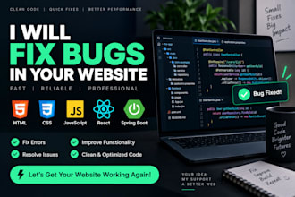 fix bugs in a website