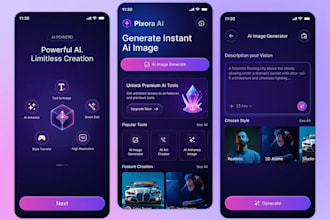 develop ai image generator app for e commerce businesses and brands