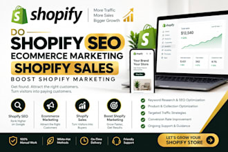 do shopify SEO, ecommerce marketing, shopify sales, boost shopify marketing