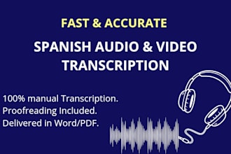 do accurate spanish transcription and proofreading