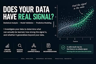 audit your data for real predictive signal