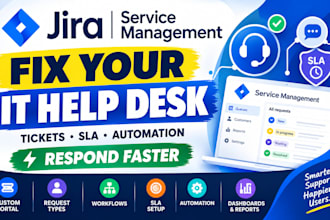 setup jira service management for IT support, help desk, customer service teams
