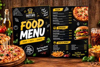 design restaurant menu do food truck bar menu, cafe menu,digital cafe,hotel menu