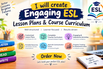 create engaging esl lesson plans and course curriculum