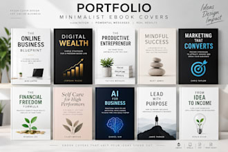 do minimalist  ebook cover for online business