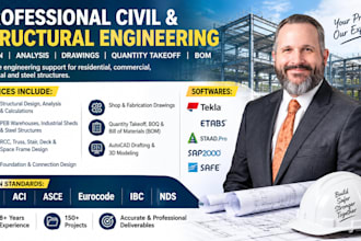 do civil and structural engineering, design analysis and drawings permit tx, fl