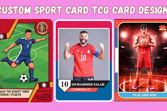 design custom sports trading card player athelete cards pokemon yugioh playmat
