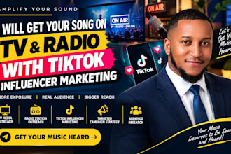 get your song on TV and radio with tiktok influencer marketing