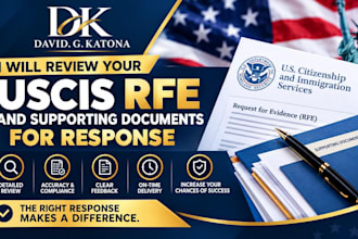 review your uscis rfe and supporting documents for response