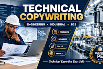 write technical copy for engineering and industrial b2b companies