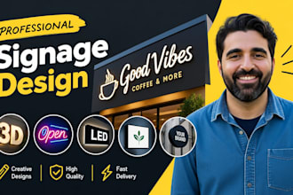 design 3d signs, 3d letter signs, neon, illuminated and lightbox signage design